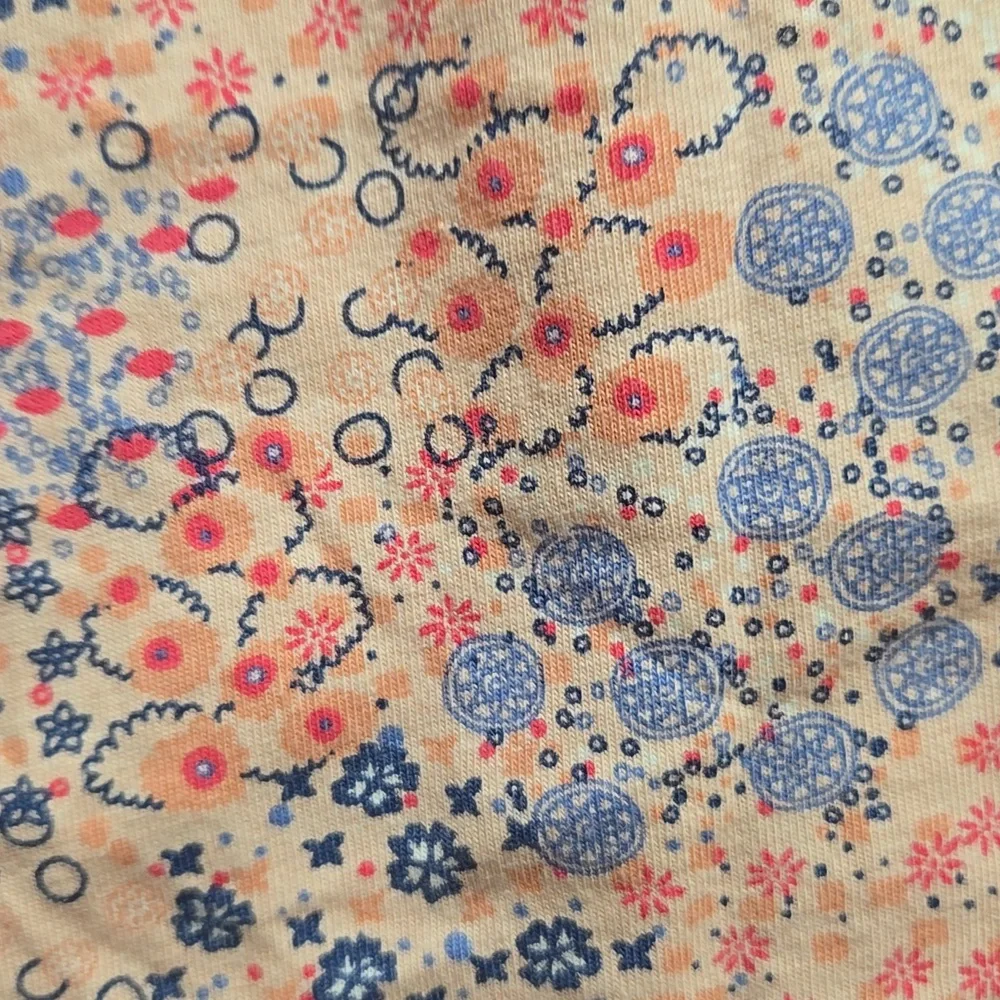 Tea Collection pink blue floral print faux wrap tank dress